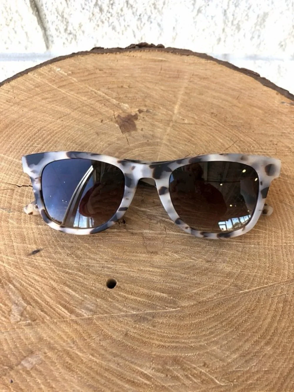 Krewe Charles oyster shell sunglasses.